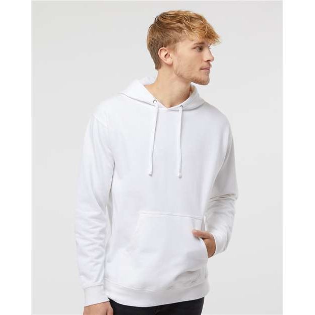 Independent Trading Co. Midweight Hooded Sweatshirt - White - Independent Trading Co. SS4500 Independent Trading Co. White XS