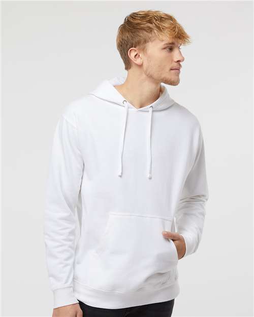 Independent Trading Co. Midweight Hooded Sweatshirt - White - Independent Trading Co. SS4500 Independent Trading Co.