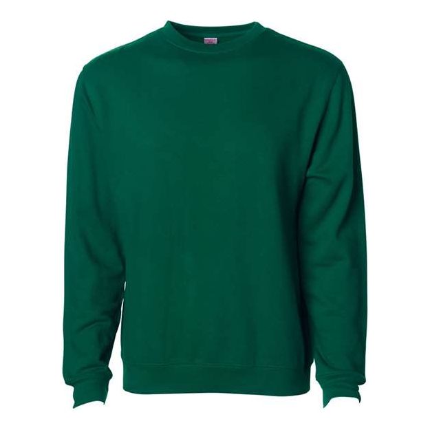 Independent Trading Co. Midweight Crewneck Sweatshirt - Dark Green - Independent Trading Co. SS3000 Independent Trading Co. Dark Green XS