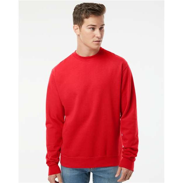 Independent Trading Co. Midweight Crewneck Sweatshirt - Red - Independent Trading Co. SS3000 Independent Trading Co. Red XS