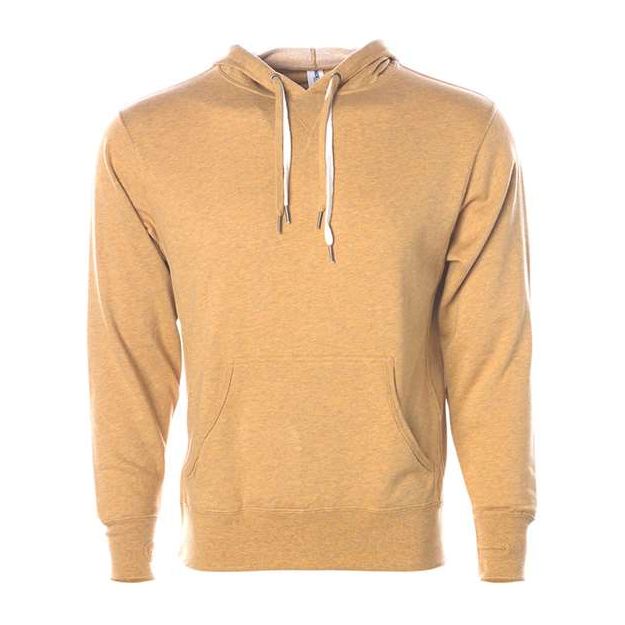 Independent Trading Co. Midweight French Terry Hooded Sweatshirt - Independent Trading Co. PRM90HT Independent Trading Co. Golden Wheat Heather XS