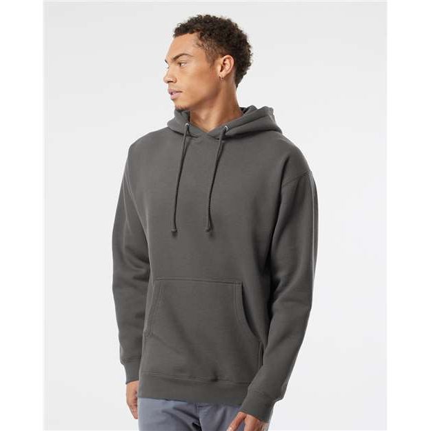 Independent Trading Co. Heavyweight Hooded Sweatshirt - Charcoal - Independent Trading Co. IND4000 Independent Trading Co. Charcoal XS