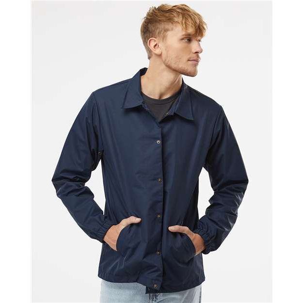 Independent Trading Co. Water-Resistant Windbreaker Coach’s Jacket - Independent Trading Co. EXP99CNB Independent Trading Co. Classic Navy XS