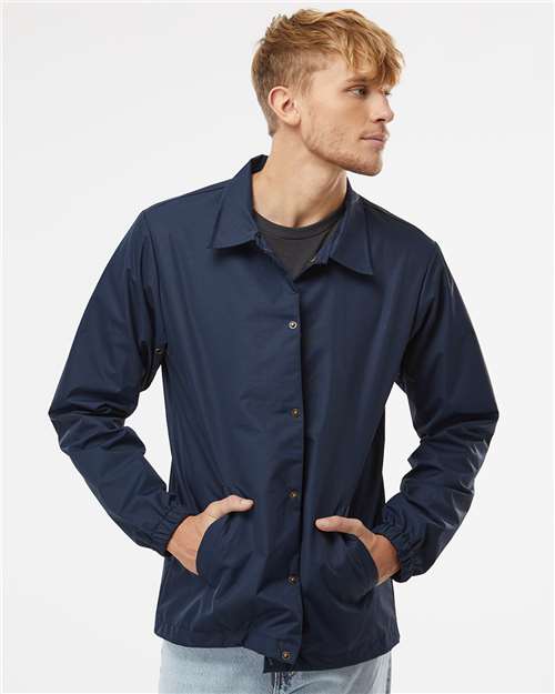 Independent Trading Co. Men's Water-Resistant Windbreaker Coach’s Jacket - Independent Trading Co. EXP99CNB