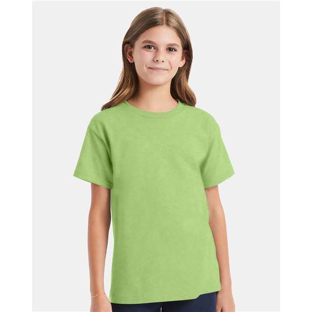 Hanes Essential-T Youth T-Shirt - Hanes 5480 Hanes Lime XS