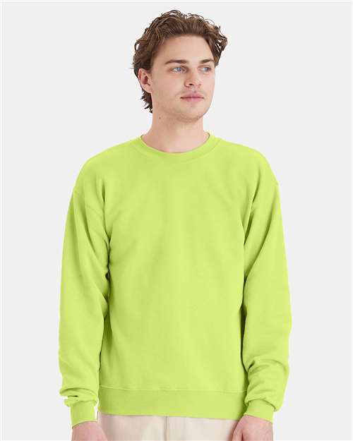 Hanes Ecosmart® Crewneck Sweatshirt - Safety Green - Hanes P160