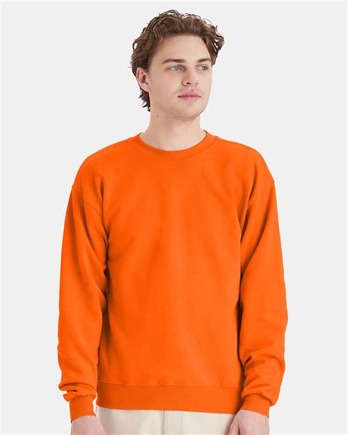 Hanes Ecosmart® Crewneck Sweatshirt - Safety Orange - Hanes P160