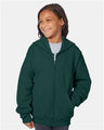 Hanes P480 Youth EcoSmart Full-Zip Hooded Sweatshirt