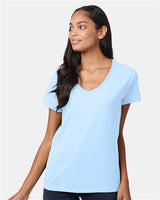 Hanes S04V Women's Perfect-T V-Neck T-Shirt