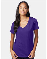Hanes S04V Women's Perfect-T V-Neck T-Shirt