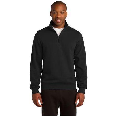 Mens Tall 1/4-Zip Sweatshirt DRI-EQUIP Large Tall Black