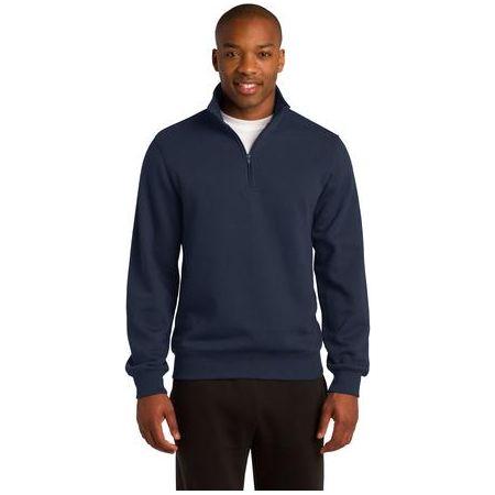 Mens Tall 1/4-Zip Sweatshirt DRI-EQUIP Large Tall True Navy