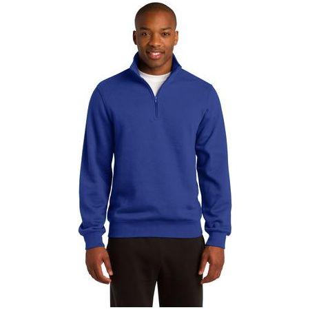 Mens Tall 1/4-Zip Sweatshirt DRI-EQUIP Large Tall True Royal