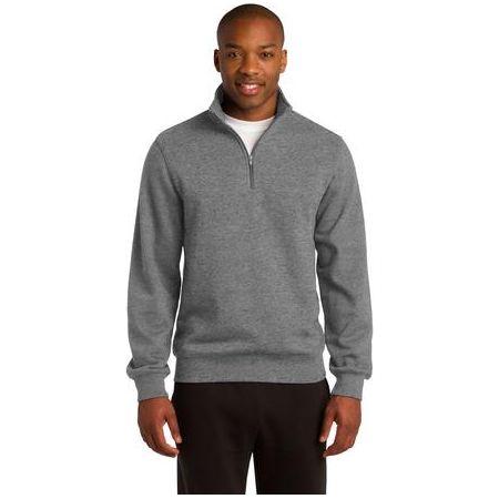 Mens Tall 1/4-Zip Sweatshirt DRI-EQUIP Large Tall Vintage Heather