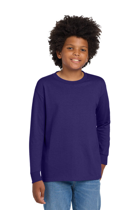 Gildan 5400B Youth Heavy Cotton 100% Cotton Long Sleeve T-Shirt