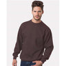 Bayside Unisex USA-Made Crewneck Sweatshirt - Chocolate - Bayside 1102 Bayside Chocolate S