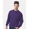 Bayside Unisex USA-Made Crewneck Sweatshirt - Bayside 1102 Bayside Purple S