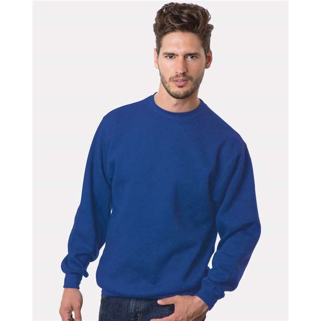 Bayside Unisex USA-Made Crewneck Sweatshirt - Royal Blue - Bayside 1102 Bayside Royal Blue S