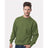 Bayside Unisex USA-Made Crewneck Sweatshirt - Olive - Bayside 1102 Bayside Olive S