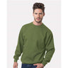 Bayside Unisex USA-Made Crewneck Sweatshirt - Olive - Bayside 1102 Bayside Olive S
