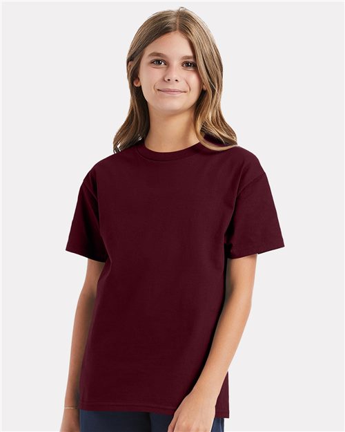 Hanes Authentic Youth T-Shirt - Ash - Hanes 5450