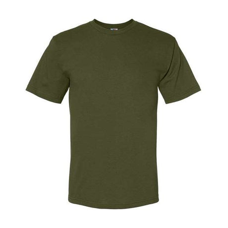 Bayside Unisex USA-Made Midweight T-Shirt - Olive - Bayside 5040 Bayside Olive S