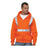 Bayside Men's USA-Made Hi-Visibility Full-Zip Hooded Sweatshirt - Bayside 3790 Bayside Bright Orange S