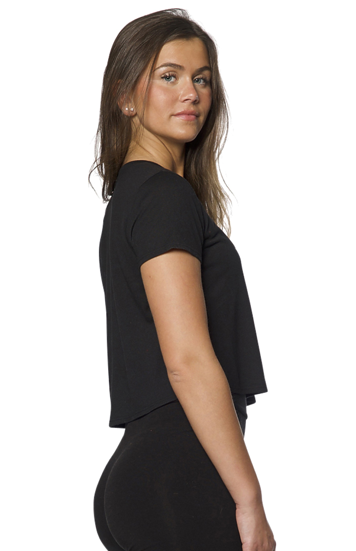 Royal Apparel 55111 Weekend Boxy Crop - Black