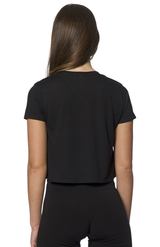 Royal Apparel 55111 Weekend Boxy Crop - Black
