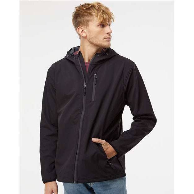 Independent Trading Co. Poly-Tech Soft Shell Jacket - Independent Trading Co. EXP35SSZ Independent Trading Co. Black XS