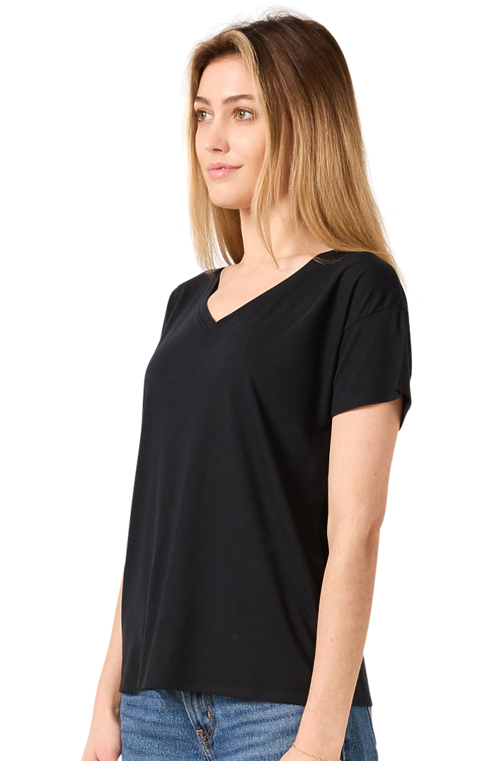 Royal Apparel 55117 Weekend Boxy V-Neck - Black