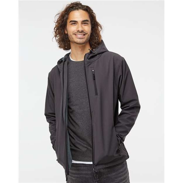 Independent Trading Co. Poly-Tech Soft Shell Jacket - Independent Trading Co. EXP35SSZ Independent Trading Co. Graphite XS