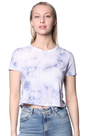 Royal Apparel 55155CTD Weekend Cloud Tie Dye Boxy Crop - Infinity