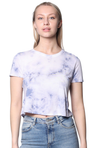 Royal Apparel 55155CTD Weekend Cloud Tie Dye Boxy Crop - Infinity