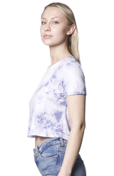 Royal Apparel 55155CTD Weekend Cloud Tie Dye Boxy Crop - Infinity