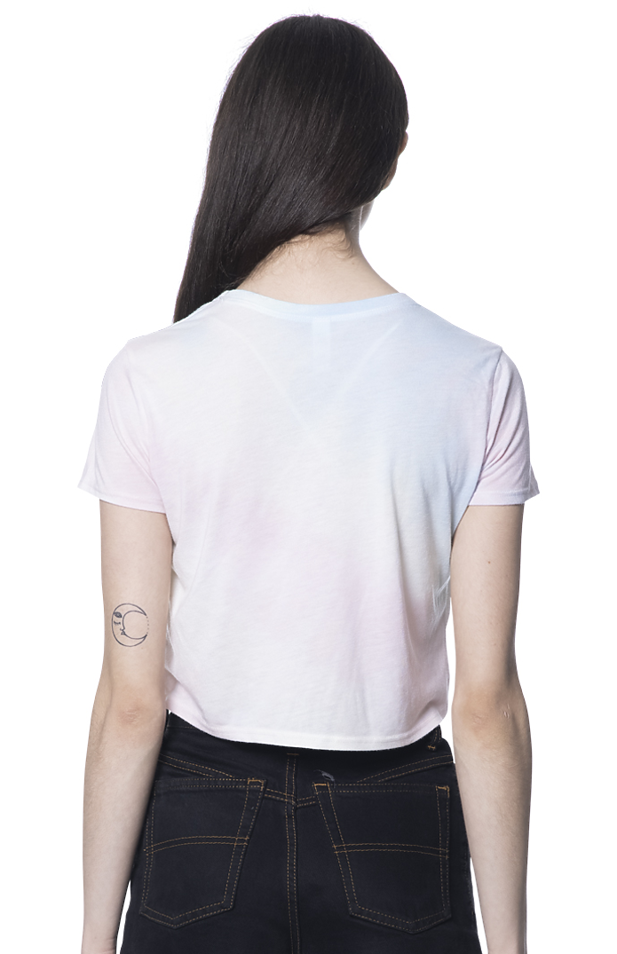 Royal Apparel 55155WTD Weekend Watercolor Tie Dye Boxy Crop - Pastel