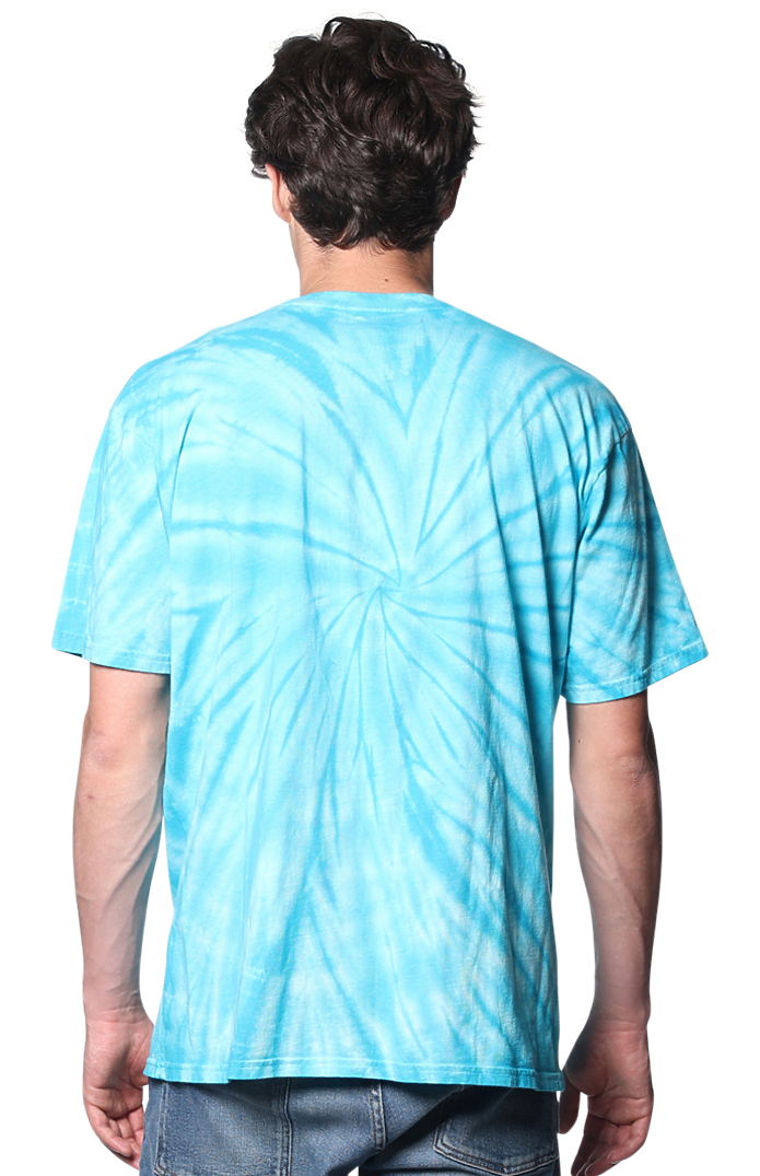 Royal Apparel 5551OSP Unisex Organic Spiral Tie Dye Tee - Aquamarine