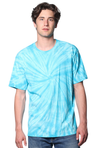 Royal Apparel 5551OSP Unisex Organic Spiral Tie Dye Tee - Aquamarine