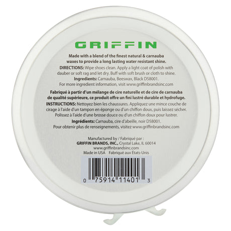 Griffin Shoe Polish – 3 oz. Black