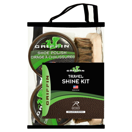 Griffin Travel Shoe Shine Kit Brown