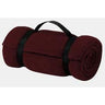 Value Fleece Blanket with Strap Joe's USA Maroon