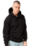 Royal Apparel 57055 Unisex Deluxe Fleece Hooded Sweatshirt - Black