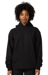 Royal Apparel 57055 Unisex Deluxe Fleece Hooded Sweatshirt - Black