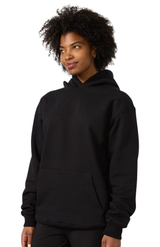 Royal Apparel 57055 Unisex Deluxe Fleece Hooded Sweatshirt - Black
