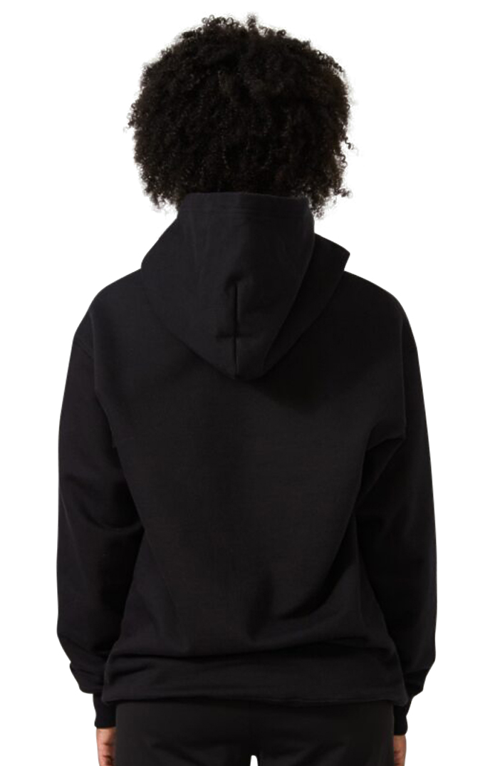 Royal Apparel 57055 Unisex Deluxe Fleece Hooded Sweatshirt - Black