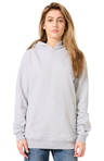 Royal Apparel 57055 Unisex Deluxe Fleece Hooded Sweatshirt - Heather Grey
