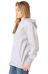 Royal Apparel 57055 Unisex Deluxe Fleece Hooded Sweatshirt - Heather Grey