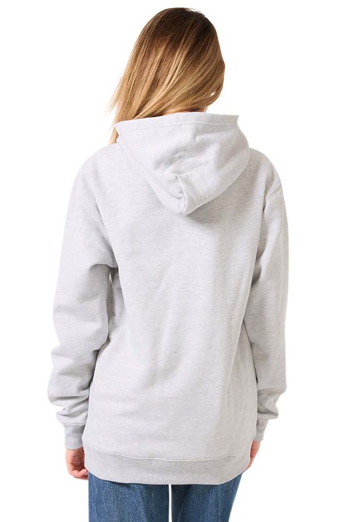 Royal Apparel 57055 Unisex Deluxe Fleece Hooded Sweatshirt - Heather Grey