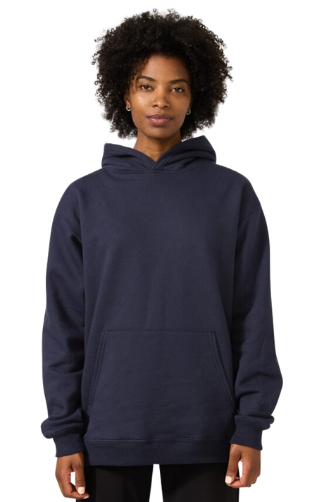 Royal Apparel 57055 Unisex Deluxe Fleece Hooded Sweatshirt - Navy