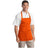 Medium Length Apron with Pouch Pockets. A510. 1 Joe's USA Orange